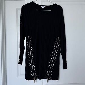 Bar III Knit Studded Sweater Dress